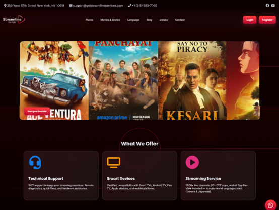 genesisflare-technologies website design layout