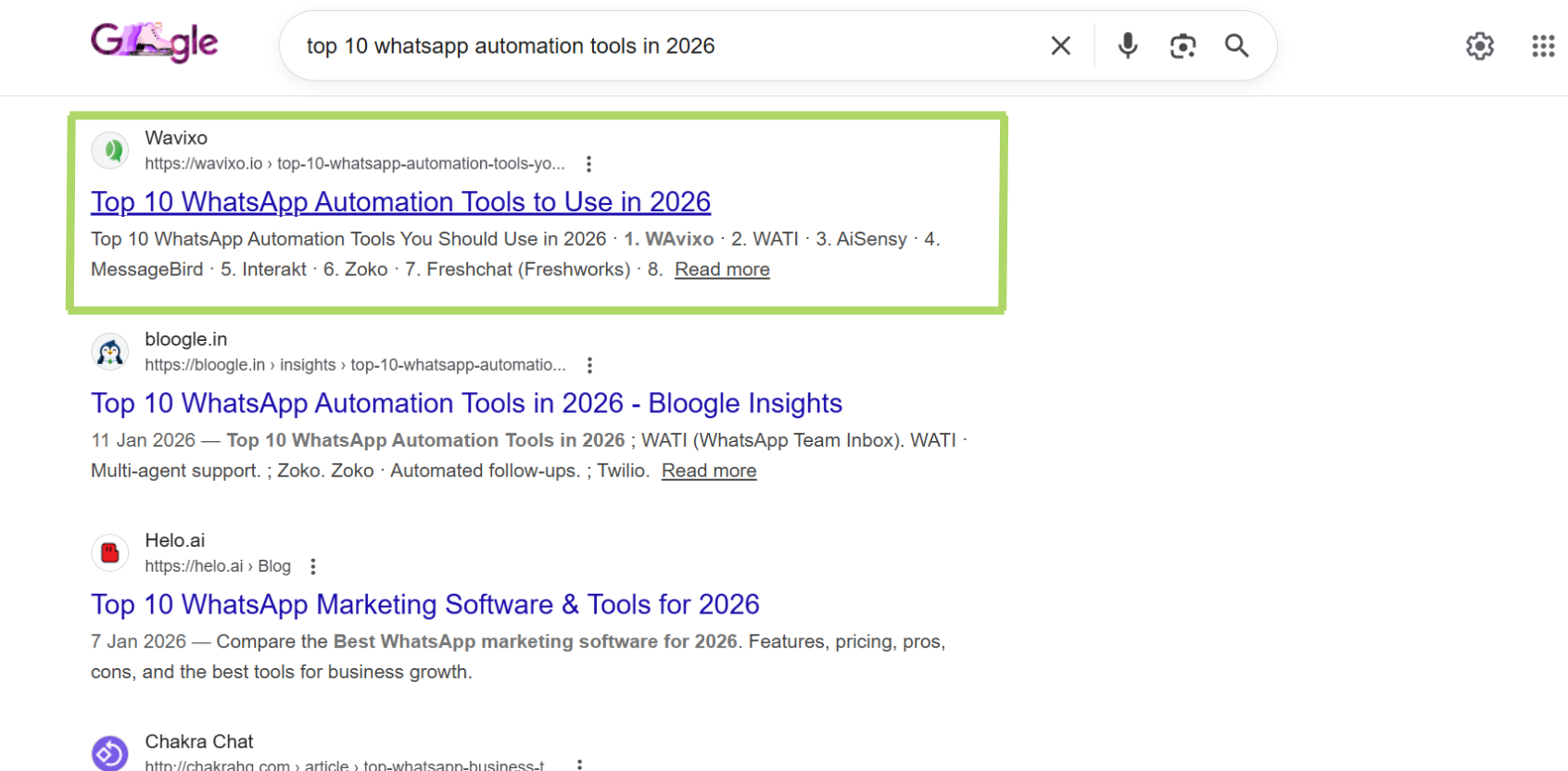 Wavixo Ranking Proof 3